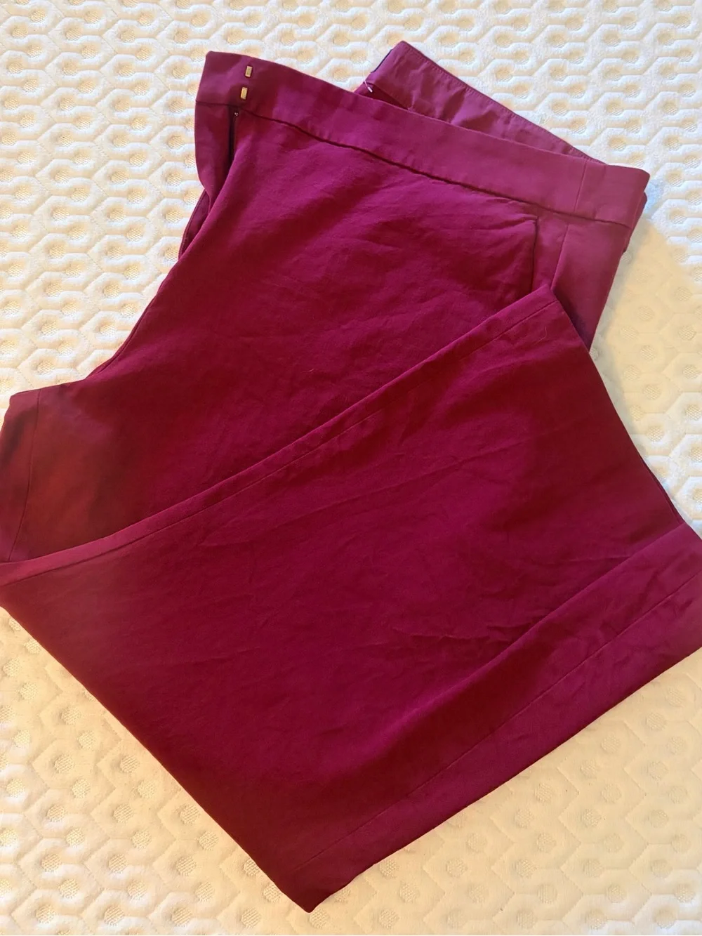 J. Crew Burgundy Ankle Pants - Picture 2 of 4